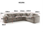 Arc Modular Large Corner Grey - Sofa Sloth