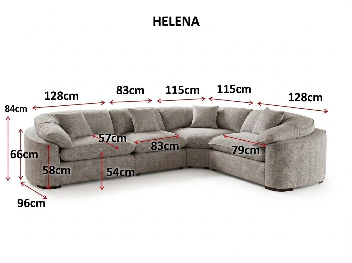 Arc Modular Large Corner Grey - Sofa Sloth