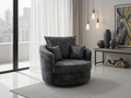 Slowmo Sofa Black Swivel Chair