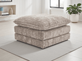 Harmony Sofa Beige Footstool - Sofa Sloth