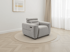 Retreat Electric Recliner Grey Armchair - Sofa Sloth
