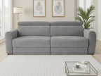 Canvas Electric Sofabed Grey 3 Seater - Sofa Sloth