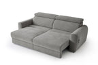 Canvas Electric Sofabed Grey 3 Seater - Sofa Sloth