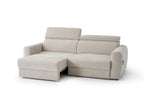 Canvas Electric Sofabed Beige 3 Seater - Sofa Sloth