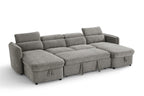 Dusk Sofabed Grey U Shape Corner - Sofa Sloth