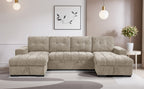 Serene Sofabed Beige U Shape Corner