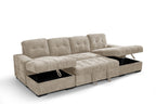 Serene Sofabed Beige U Shape Corner