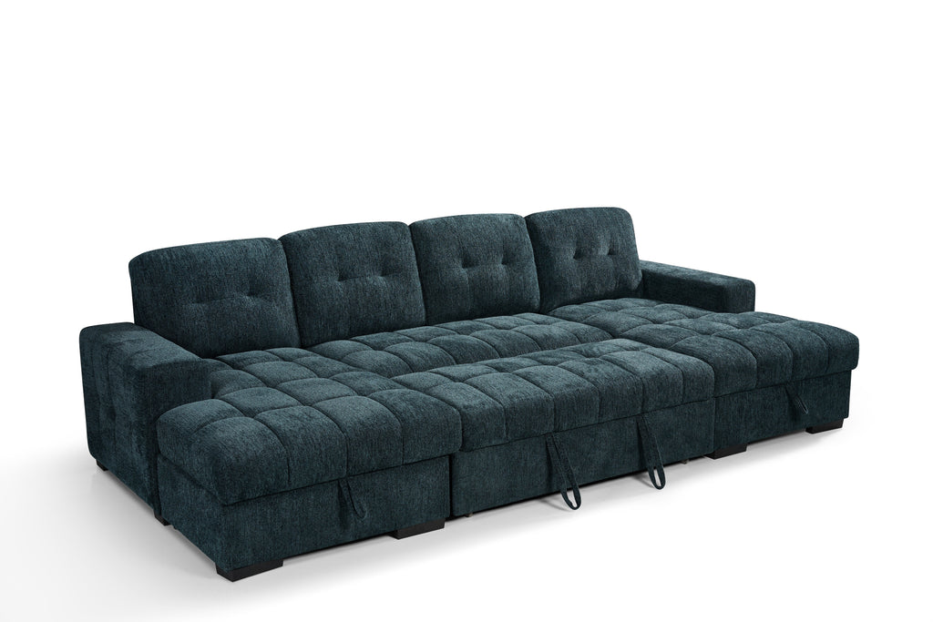 Serene Sofabed Teal U Shape Corner
