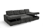 Serene Sofabed Grey U Shape Corner - Sofa Sloth