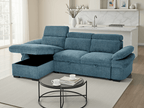 Huddle Sofabed Blue Universal Corner - Sofa Sloth