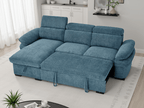 Huddle Sofabed Blue Universal Corner - Sofa Sloth