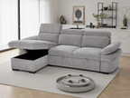 Huddle Sofabed Grey Universal Corner - Sofa Sloth