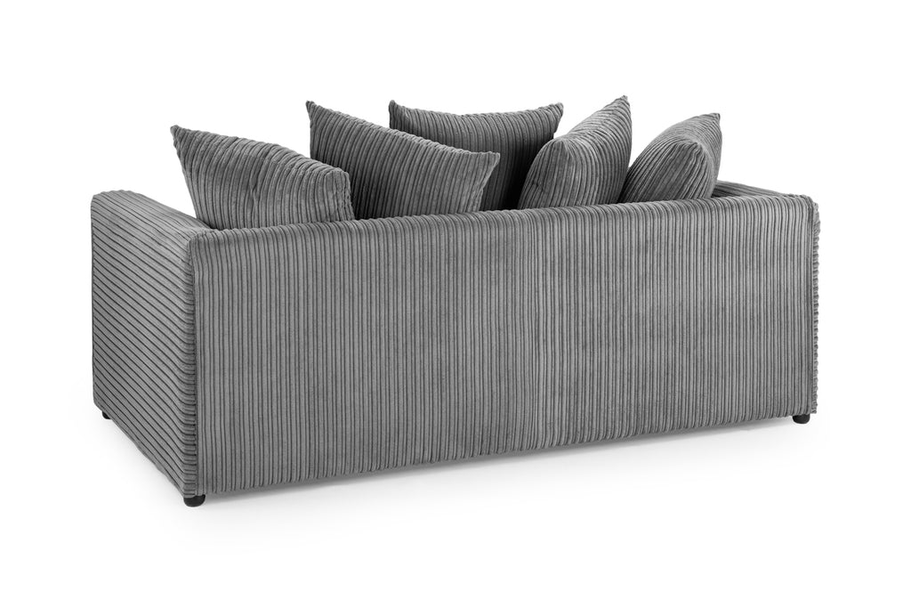 Leaf Jumbo Sofa Grey 3 Seater