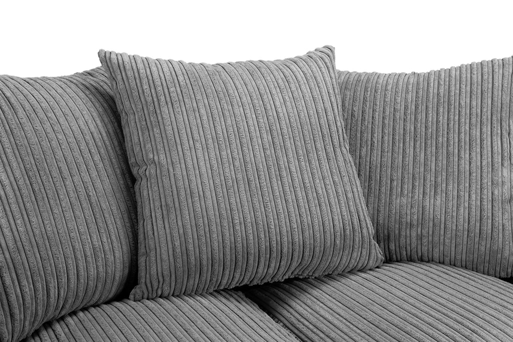 Leaf Jumbo Sofa Grey Right Hand Facing Corner