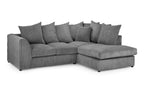 Leaf Jumbo Sofa Grey Right Hand Facing Corner