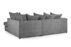 Leaf Jumbo Sofa Grey Right Hand Facing Corner