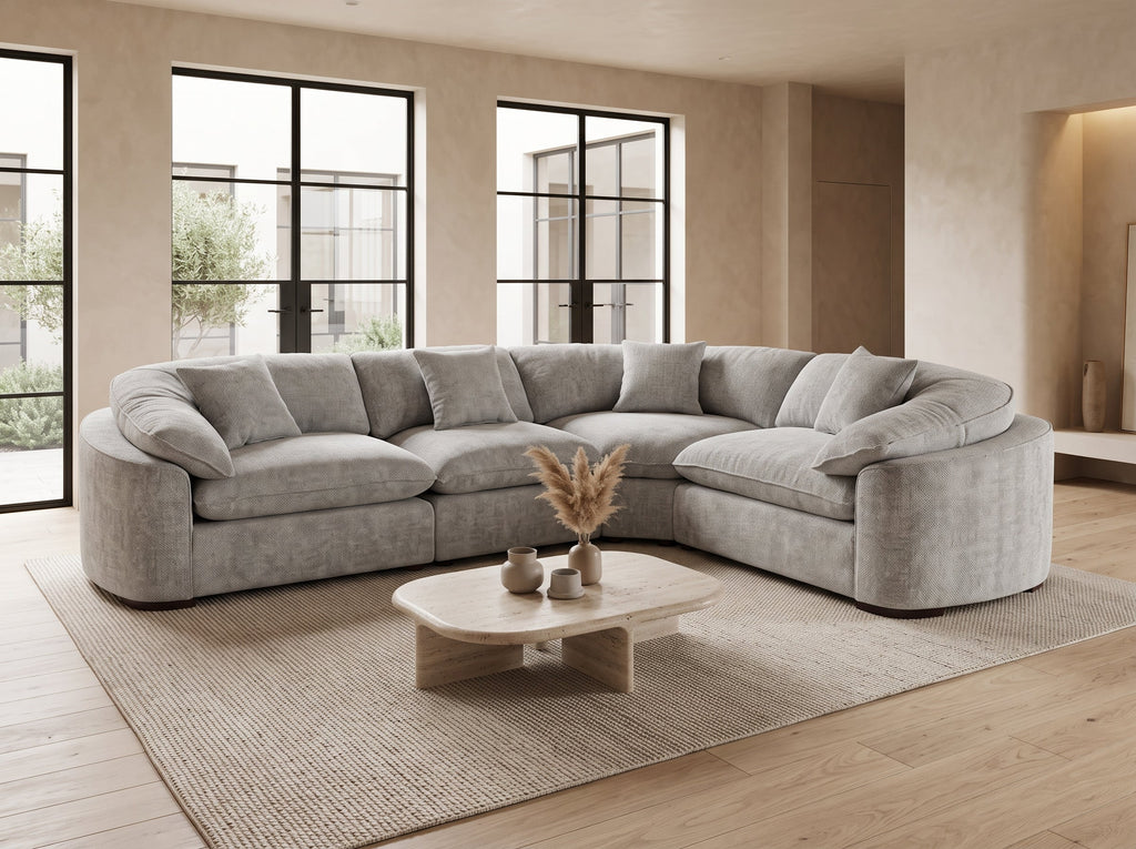 Arc Modular Large Corner Grey - Sofa Sloth