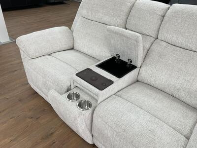 Savanna Electric Recliner Sofa Beige 2 Seater