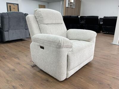 Savanna Electric Recliner Sofa Beige Armchair