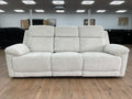 Savanna Electric Recliner Sofa Beige 3 Seater - Sofa Sloth