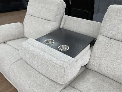 Savanna Electric Recliner Sofa Beige 3 Seater - Sofa Sloth