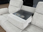 Savanna Electric Recliner Sofa Beige 3 Seater - Sofa Sloth