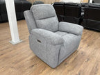 Savanna Electric Recliner Sofa Grey Armchair