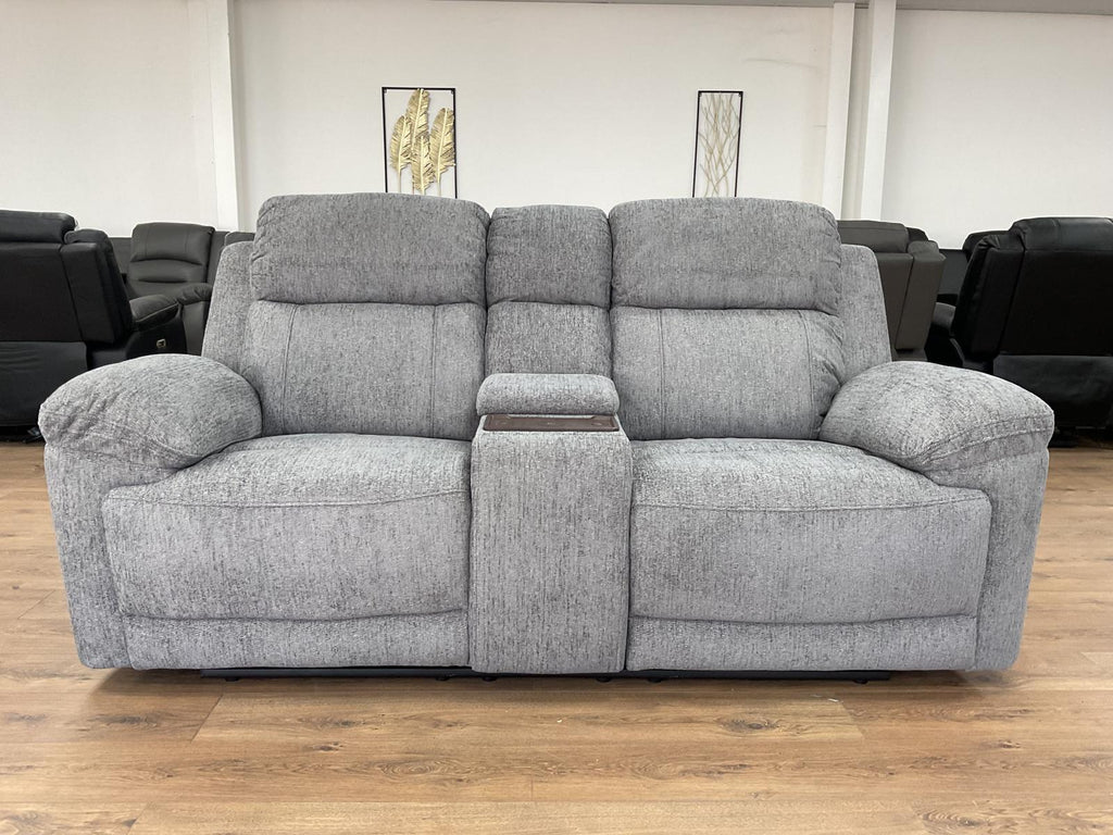 Savanna Electric Recliner Sofa Grey 2 Seater