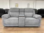 Savanna Electric Recliner Sofa Grey 2 Seater