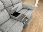 Savanna Electric Recliner Sofa Grey 2 Seater