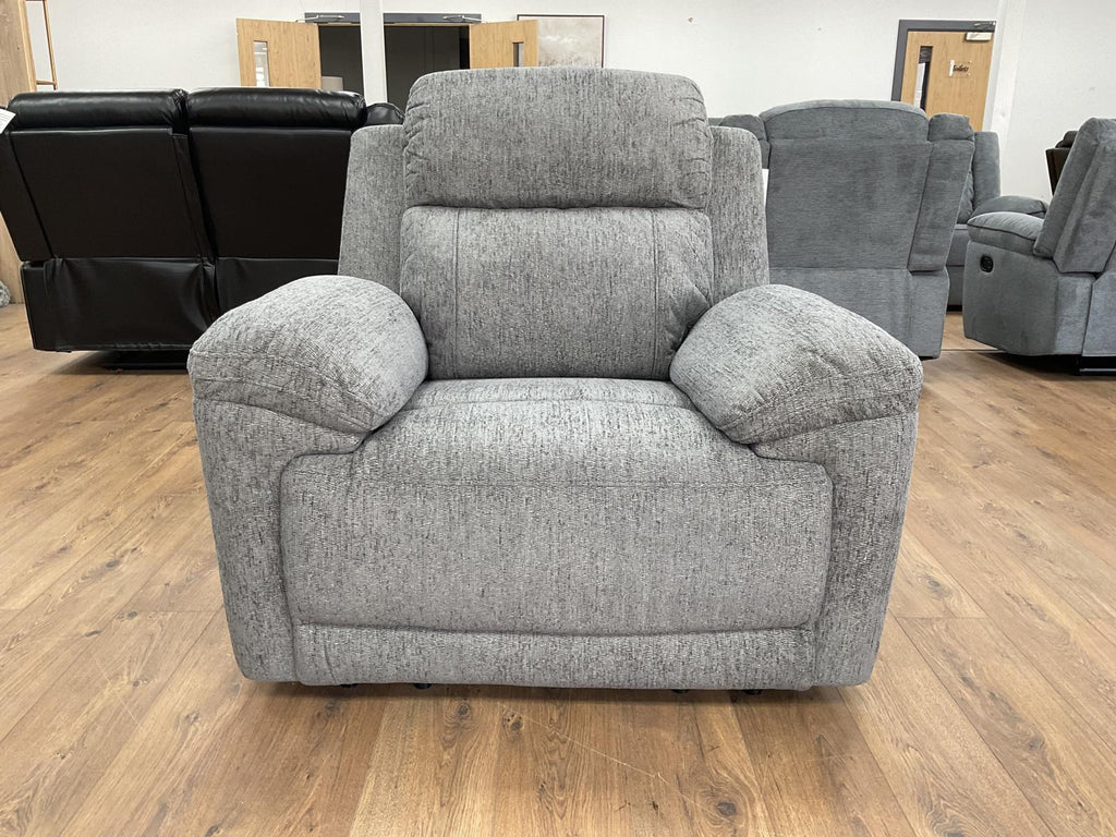 Savanna Electric Recliner Sofa Grey Armchair
