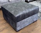 Slowmo Sofa Black Footstool