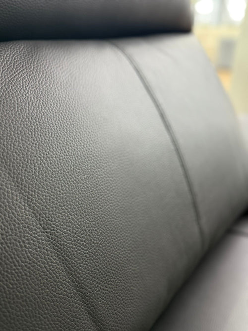 Doze Genuine Leather Electric Recliner Sofa Black 3+2 Set - Sofa Sloth