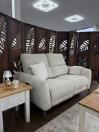 Solar Electric Recliner Beige 2 Seater