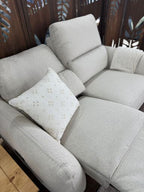 Solar Electric Recliner Beige 2 Seater