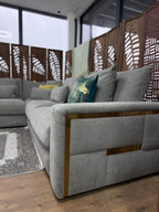 Lush Sofa Grey Large Corner