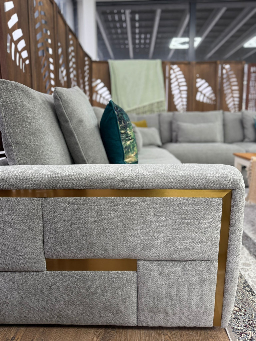 Lush Sofa Grey Large Corner