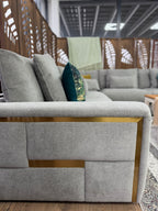 Lush Sofa Grey Large Corner