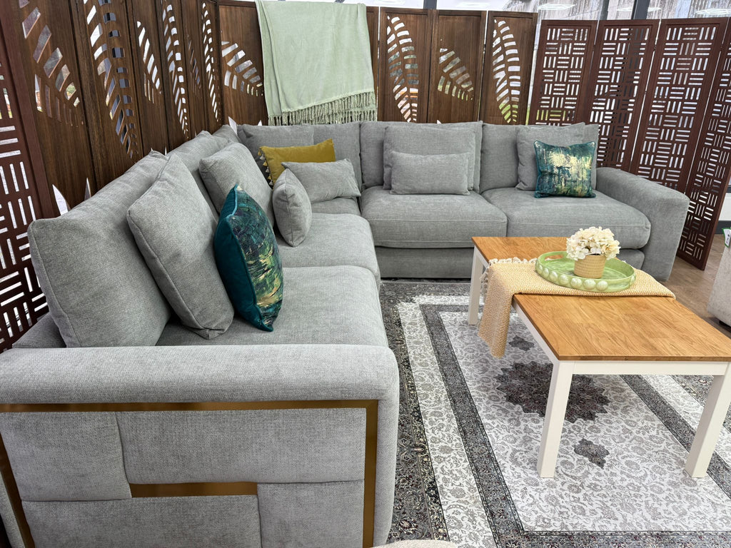 Lush Sofa Grey Large Corner