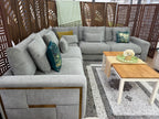 Lush Sofa Grey Large Corner
