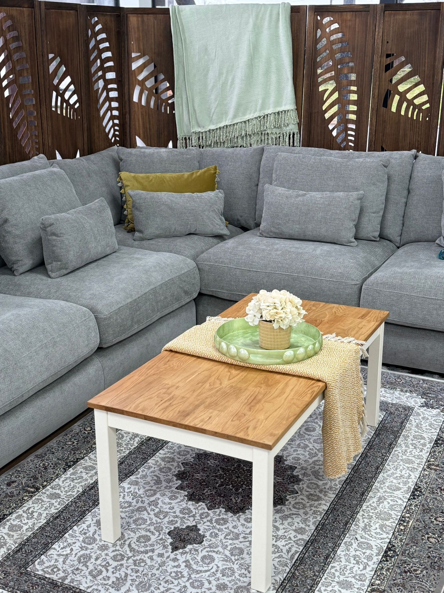 Lush Sofa Grey Large Corner