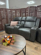 Coco Electric Recliner Sofa Grey 3+2 Set - Sofa Sloth