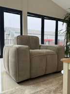 Clarity Sofa Beige Armchair - Sofa Sloth