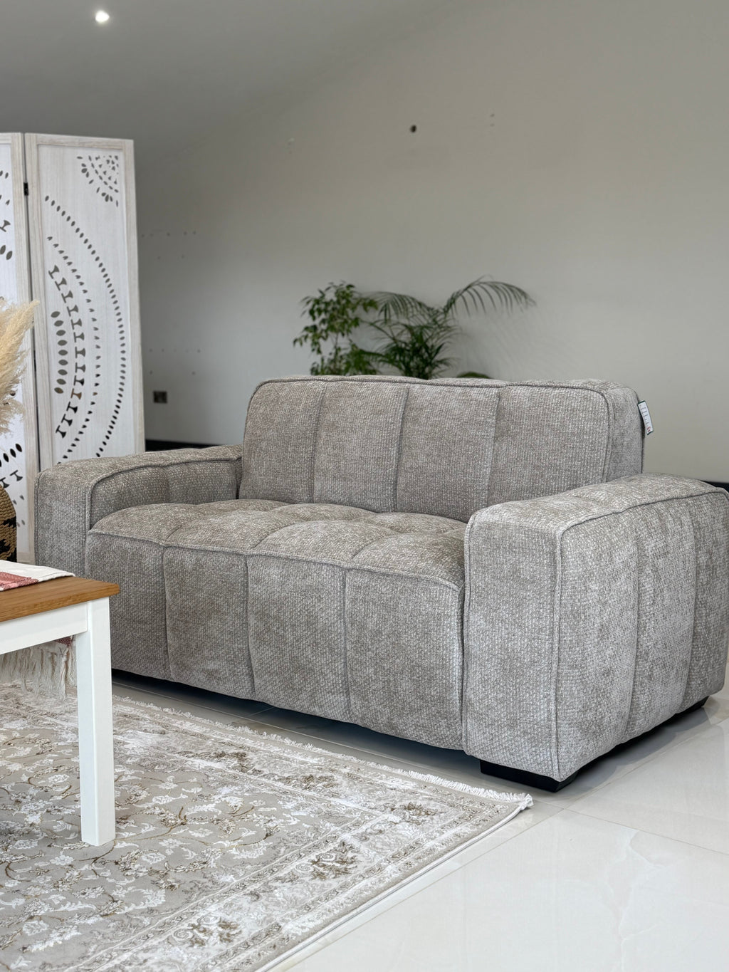 Clarity Sofa Beige 2 Seater - Sofa Sloth