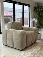 Clarity Sofa Beige Armchair - Sofa Sloth