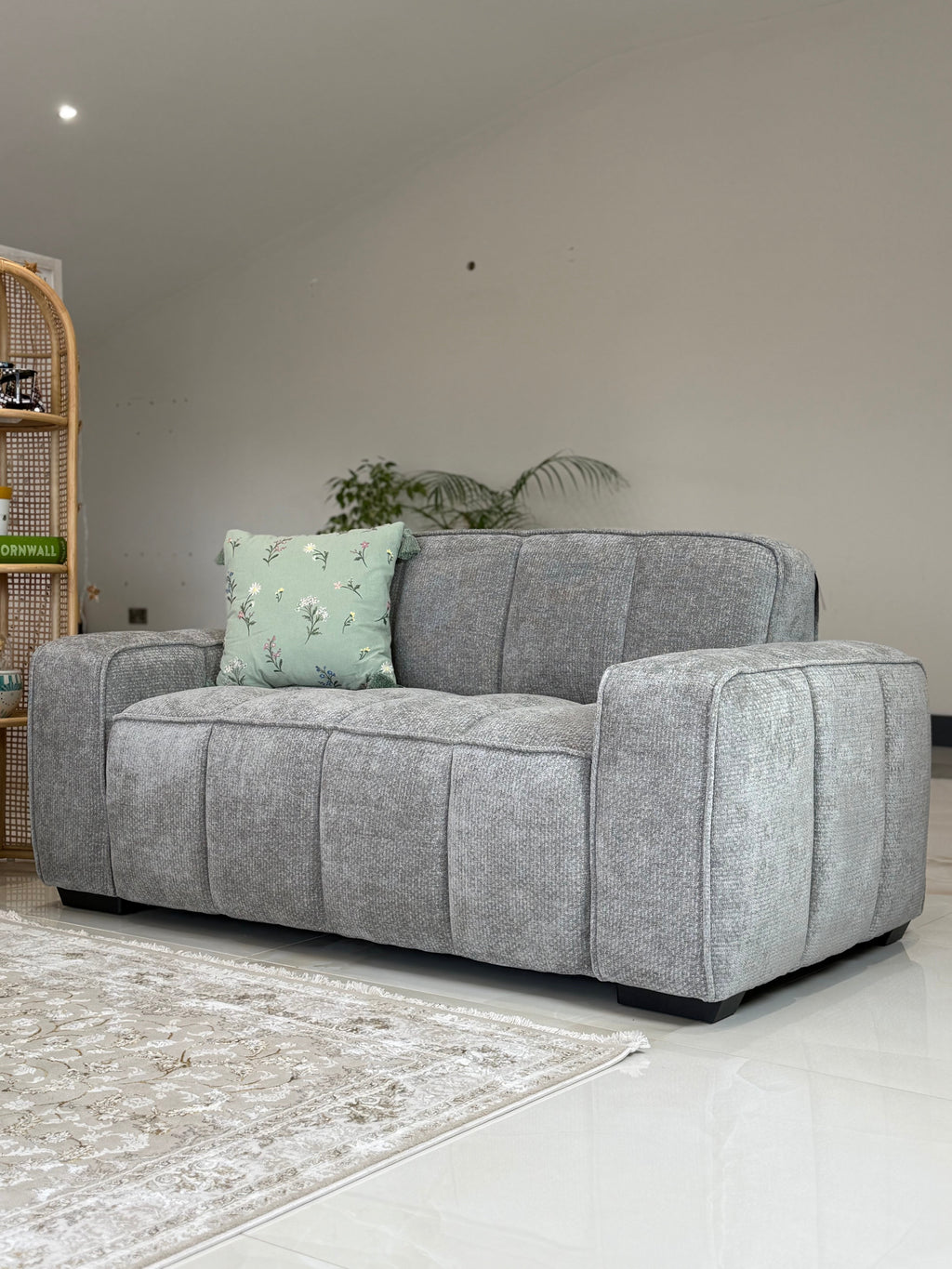 Clarity Sofa Grey 2 Seater - Sofa Sloth