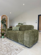 Clarity Sofa Olive 2 Seater - Sofa Sloth