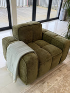 Clarity Sofa Olive Armchair - Sofa Sloth