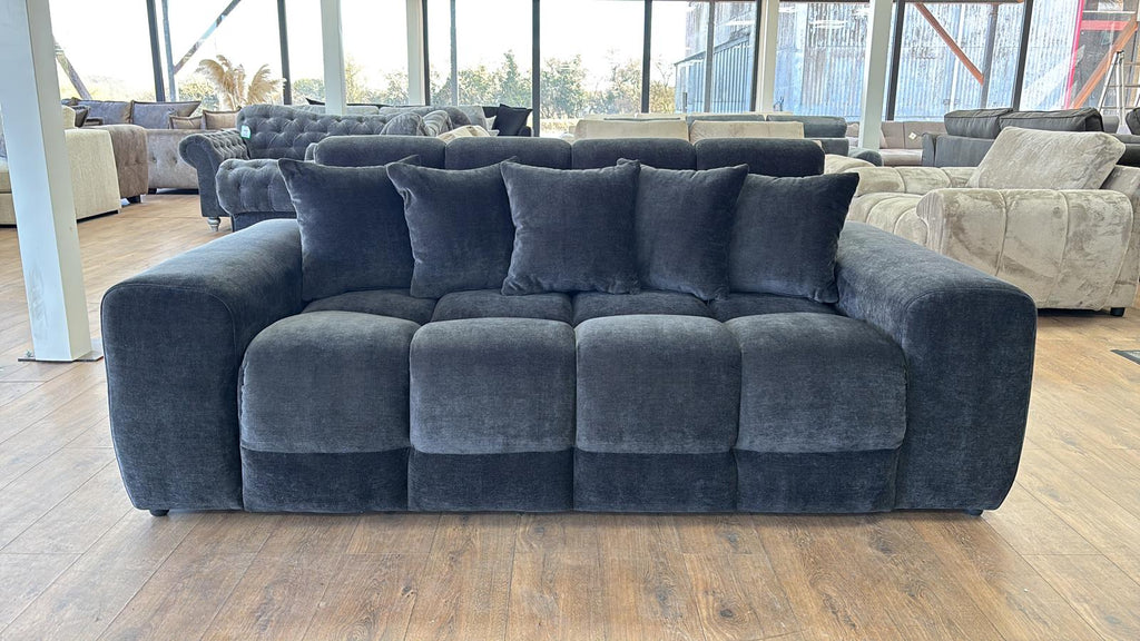 Lunar Sofa Black 3 Seater