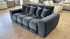 Lunar Sofa Black 3 Seater